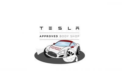 Teslatræf hos Autoskadestuen - Tesla Approved Body Shop